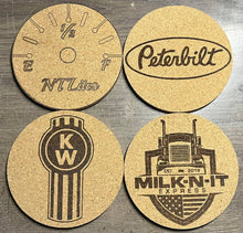 Load image into Gallery viewer, 4" Round Cork Coaster (Set of 4)